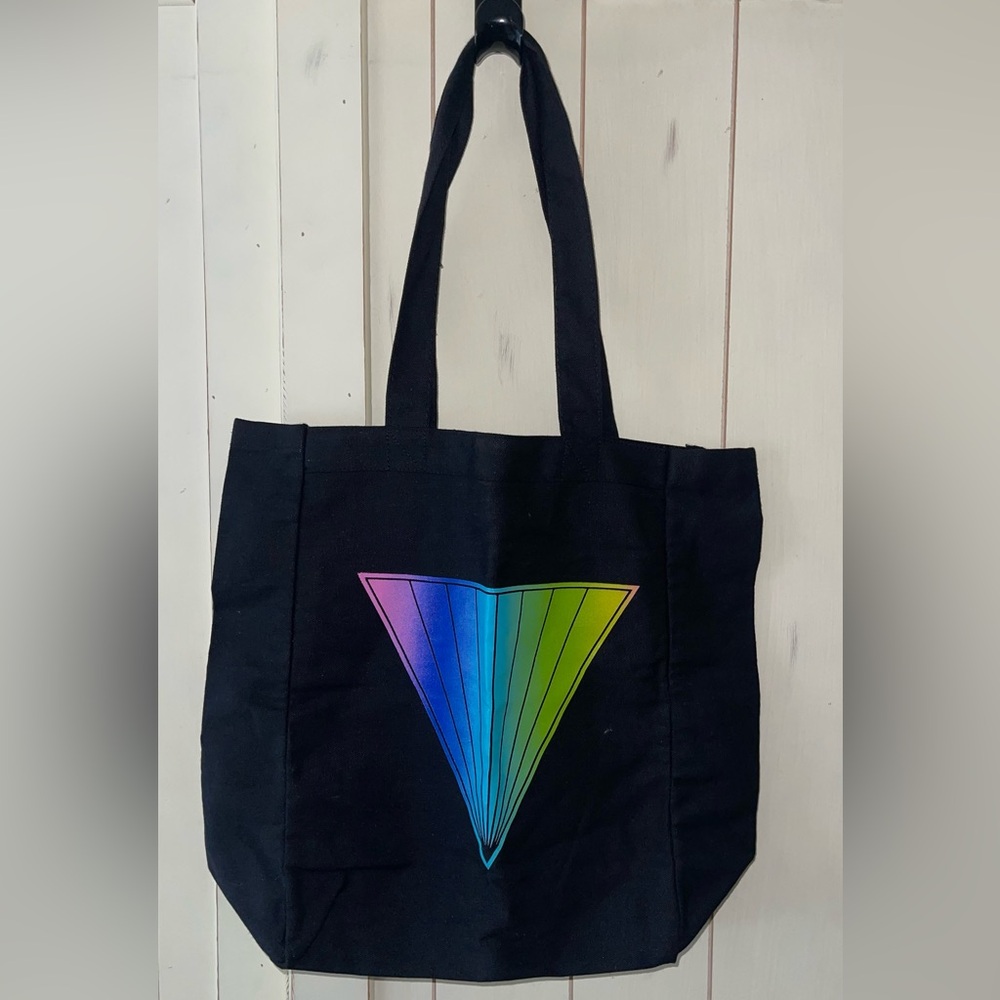 Katy Perry Prismatic World Tour Tote Canvas Black Rainbow